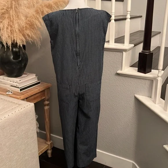 Madewell Navy Striped Jumpsuit - Picture 9 of 13